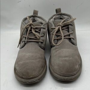UGG Australia NEUMEL Charcoal Gray Suede Chukka BOOTS women 8